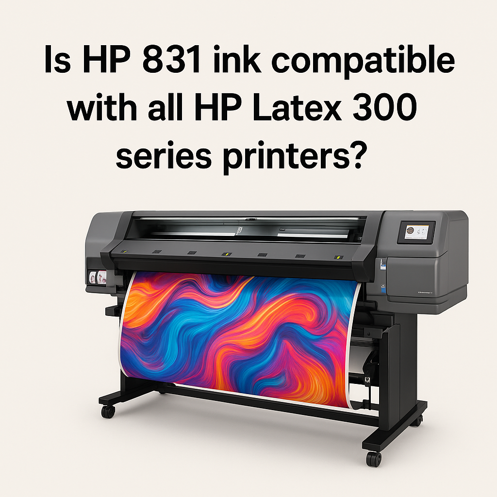 Is HP 831 ink compatible with all HP Latex 300 series printers?