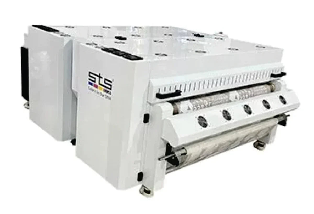 48-inch DTF powder shaker and curing oven for automated transfer production