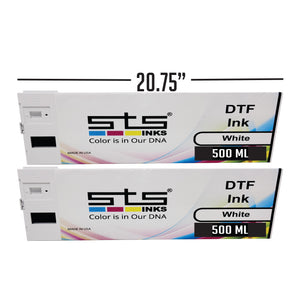 dtf wht 500ml cartridges for sts printer 2 white cartridges