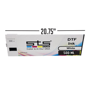 dtf wht 500ml cartridges for sts printer white