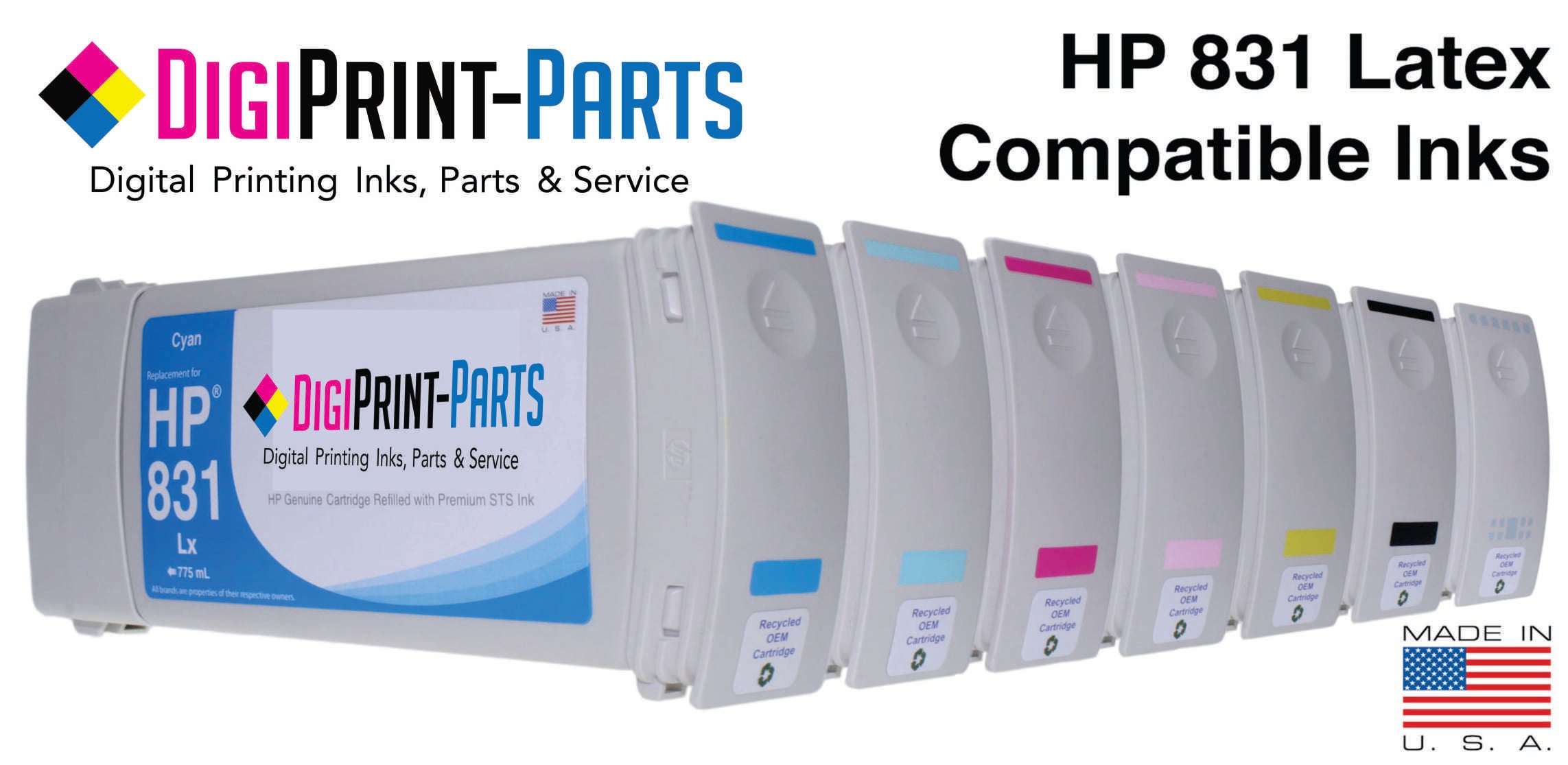 HP 831 Latex Ink for all 300 series printers