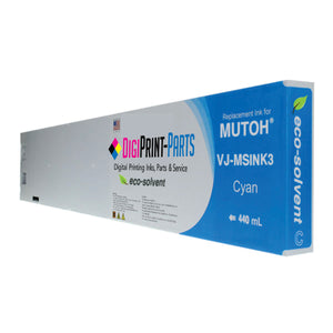 mutoh valuejet eco-ultra ink 440ml made in the usa cyan